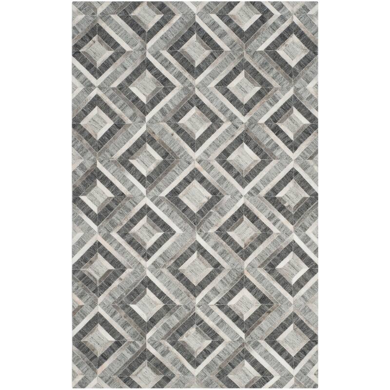 SAFAVIEH Handmade Studio Leather Alina Modern Leather Rug