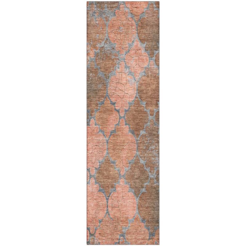 Premium Washable Super Soft Modern Trellis Mayfield Rug