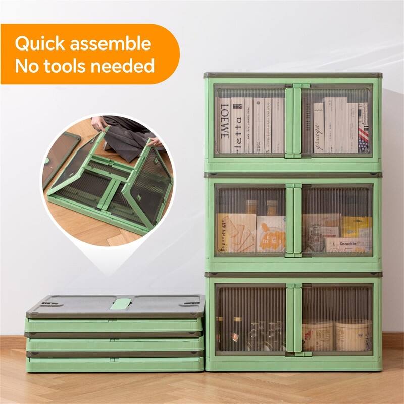 Collapsible Storage Bins 3 Tier - 16.5"D x 23.6"W x 39"H