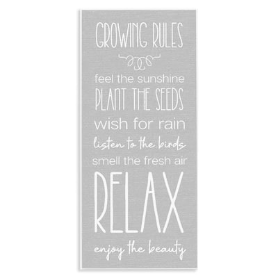 Stupell Rustic Gardening Rules Wall Plaque Art Design By Lil' Rue