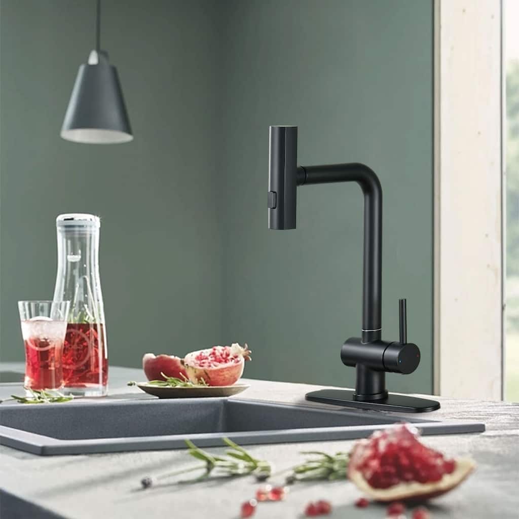 Vanityfair Single-Handle Waterfall Kitchen Faucet with Pull Down Sprayer