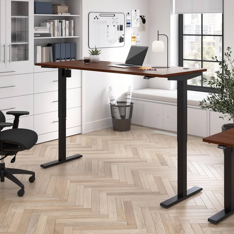 Bush Business Furniture Move 40 Series 72x30 Adjustable Standing Desk - Hansen Cherry