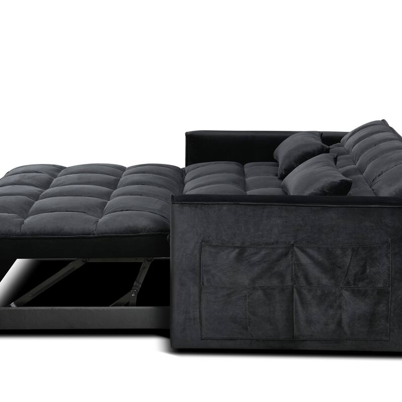 Pull-out Sofa Bed, 3-in-1 Convertible Futon Sofa Bed
