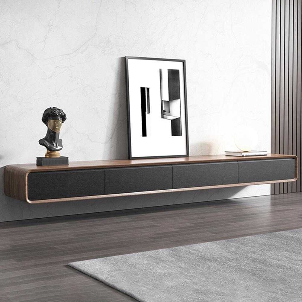 Minimalist Floating TV Stand, Modern Wall-Mounted Entertainment Center