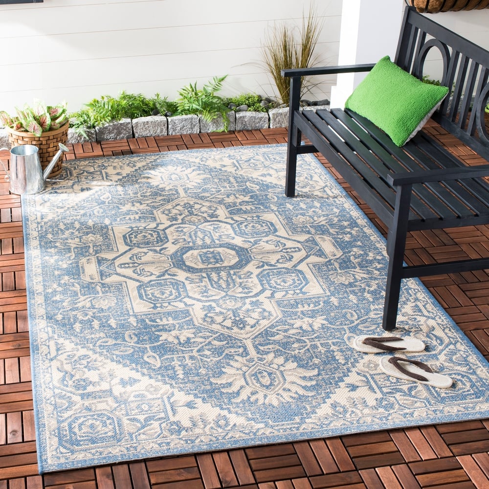 SAFAVIEH Beach House Caoimhe Indoor/ Outdoor Patio Backyard Rug