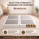 preview thumbnail 30 of 37, Onetan 8-Inch & 4-Inch Wooden Box Spring/Foundation Ideal for Mattress, No Assembly Needed, White.