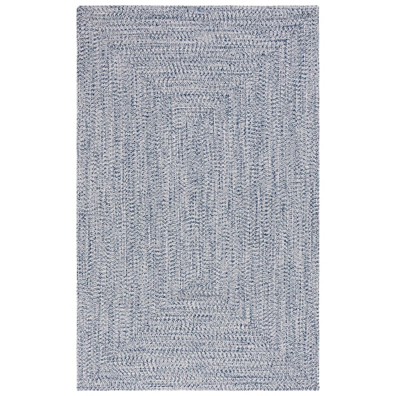 SAFAVIEH Handmade Braided Sakineh Casual Rug - 8' x 10' - Dark Blue/Ivory