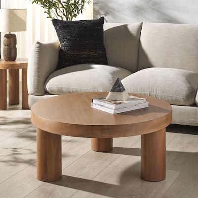 SAFAVIEH Couture Bary Round 3-Leg Coffee Table - 35"W x 35"D x 15"H