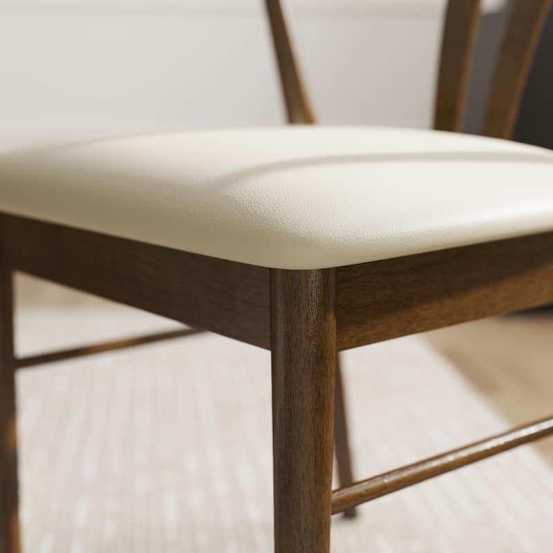 Dining Chairs, Curved Back Design, Set of 2, 22.83"W x 20"D x 31.1"H