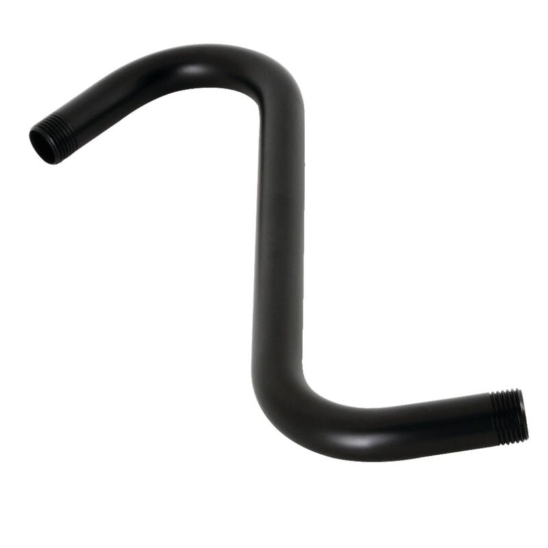 Kingston Brass Showerscape 10-Inch S-Shape Shower Arm - Matte Black