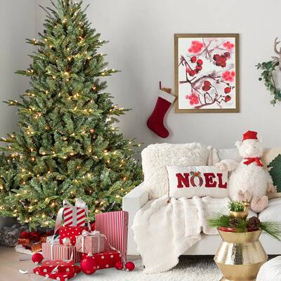 6FT Full-Shape Christmas Tree with 500 UL Lights-PE/PVC Mixed Branches,1763 Tips,Wide Base,Hinged Structure,Metal Stand