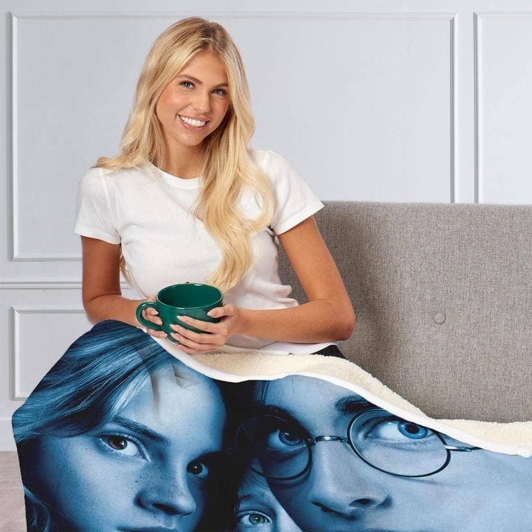 Warner Brothers Harry Potter Silk Touch Sherpa Throw Blanket