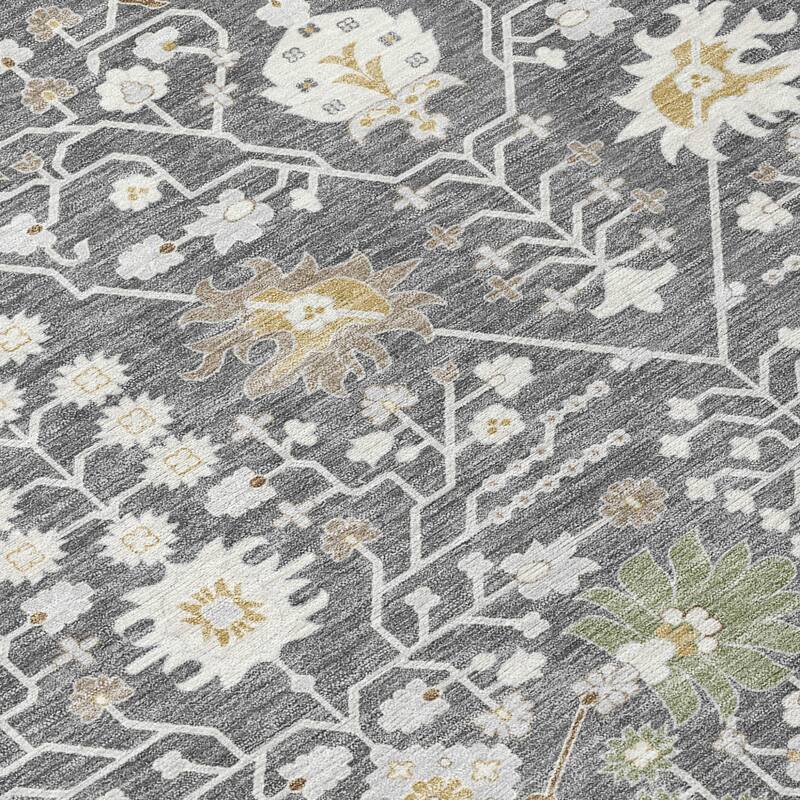 HomeRoots Oriental Traditional Rectangle Outdoor Rug