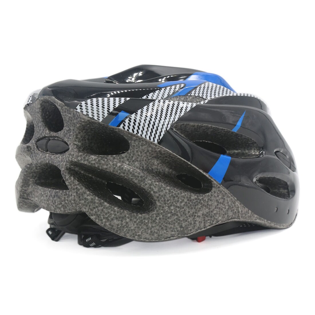 Unique Bargains Adjustable Head Strap Bicycle Bike Cycling Unisex Helmet  56cm-63cm Blue Black - Bed Bath & Beyond - 18352928