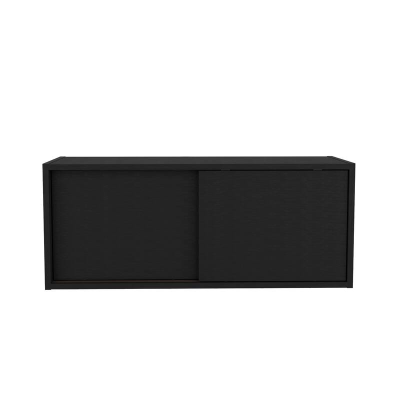 Wall Cabinet with Sliding Doors , Wall Shelf, Storage Cabinet, Bedroom, Office, Living Room, Garage