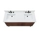 preview thumbnail 21 of 34, Avanity Carina Bathroom Vanity in Coffee Teak with White Engineered Stone Top