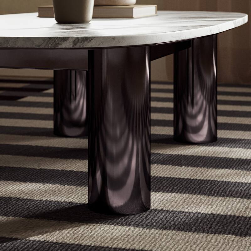 Marbelle - Elliott Coffee Table - Toronto Sand Marble Finish
