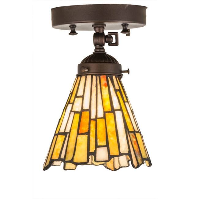 Meyda Tiffany 179065 Delta 5" Wide Semi-Flush Ceiling Fixture