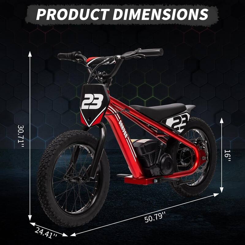 Kids Electric Dirt Bike, Electric Balance Bike for Kids Ages 6-12 Best Gift
