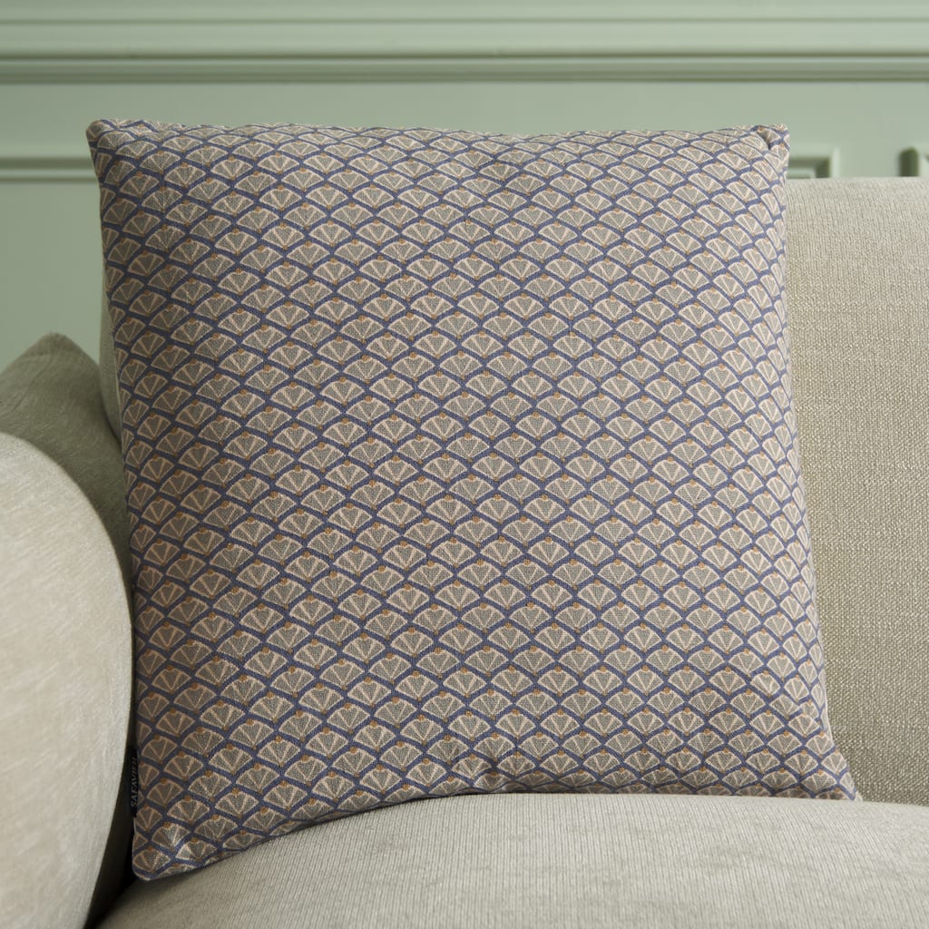 SAFAVIEH Home Sari 18-inch Blue Green Cotton Pillow