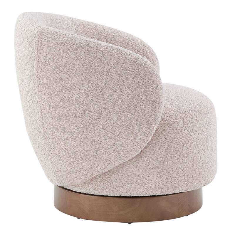 Spruce & Spring Ariel Upholstered Swivel Accent Chair Fabric