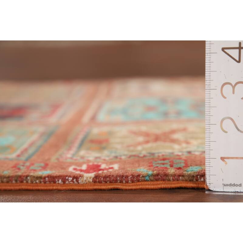 Garden Design Kazak Foyer Rug Hand-Knotted Wool Carpet - 2'0" x 3'1"