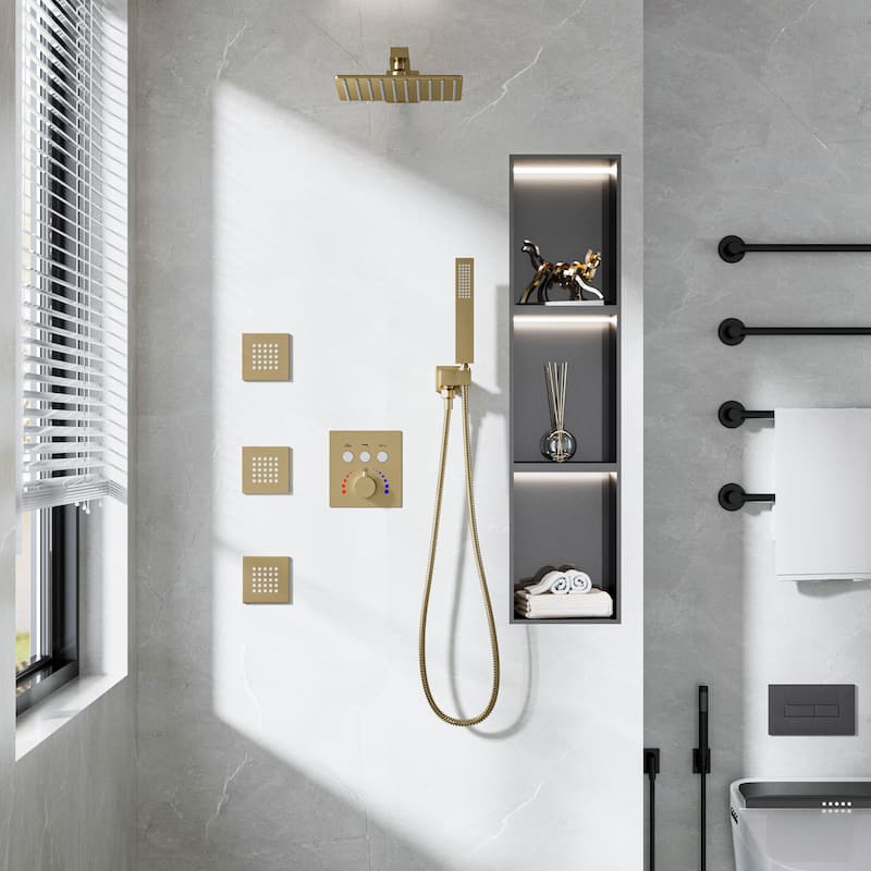 Luxury 3-Way Complete Rain Showerhead