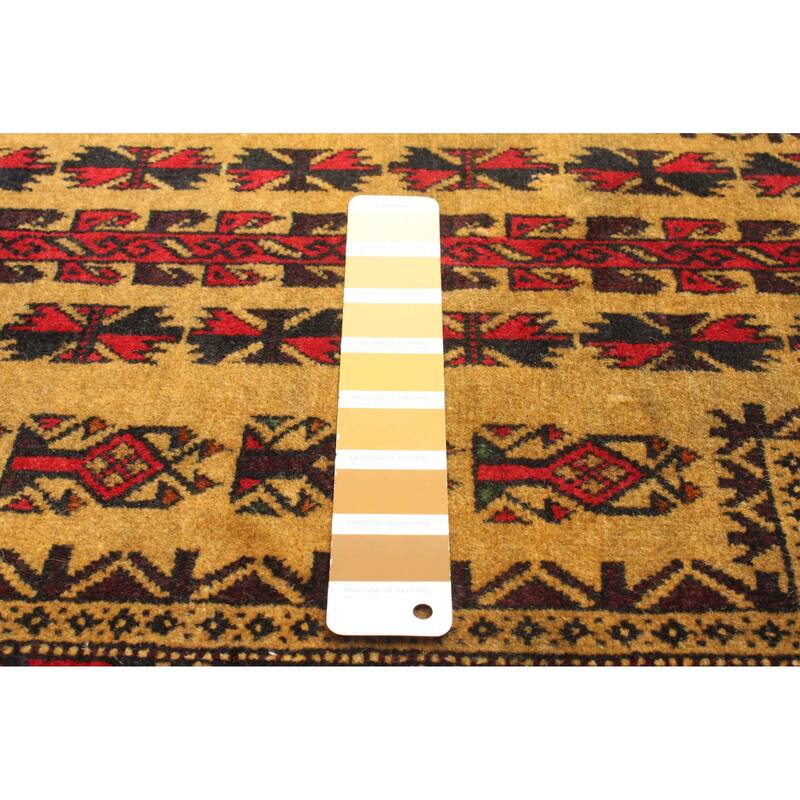 ECARPETGALLERY Hand-knotted Teimani Light Brown Wool Rug - 2'10 x 4'7