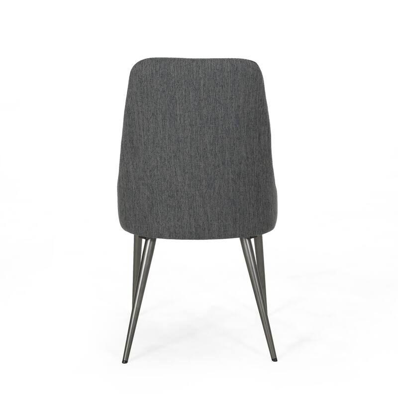 Alnoor Modern Armless Fabric Dining Chairs (Set of 2) by Christopher Knight Home - N/A