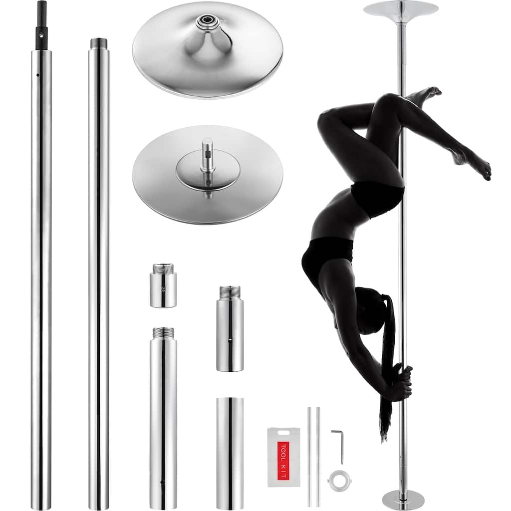UIMOSO Professional Dancing Pole, Spinning Static Dancing Pole Kit, Portable Removable Pole, 45mm Stainless Steel Pole