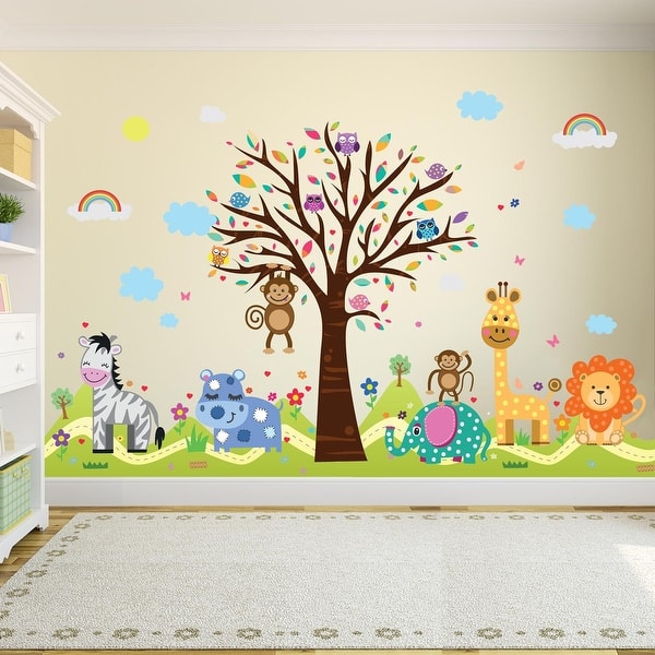 slide 2 of 7, Walplus Happy London Zon Hills Kids Wall Sticker Nursery Decor Decal