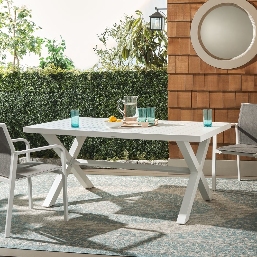 SAFAVIEH Outdoor Living Core Dining Table - 35"W x 68"D x 30"H