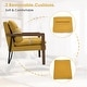 preview thumbnail 23 of 25, Costway Set of 2 Modern Accent Armchair Lounge Chair w/ Wood Legs & - 34.5'' x 26.5'' x 36''