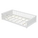 preview thumbnail 11 of 18, Sturdy Structure Twin size Floor Platform Bed with Built-in Book Storage Rack,Door,Kids and Baby