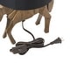 preview thumbnail 9 of 10, River of Goods 17.75-Inch Gold Origami Horse-Shaped Table Lamp with Black Fabric Drum Shade - 10.75" x 10.25" x 17.75"