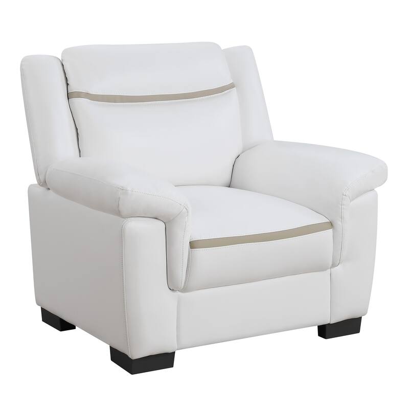 Arabella Upholstered Padded Arm Accent Chair - 39" x 35" x 36.5"