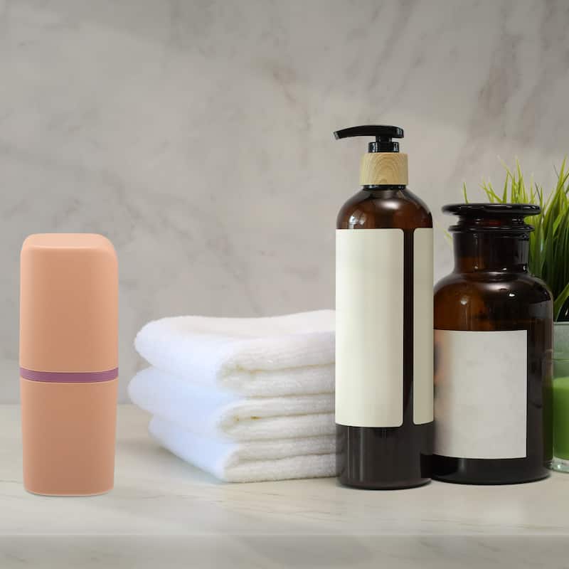 Toothbrush Case, Traveling Toothbrush Holders Case, PP, 20x7.5x5.5cm - Pink