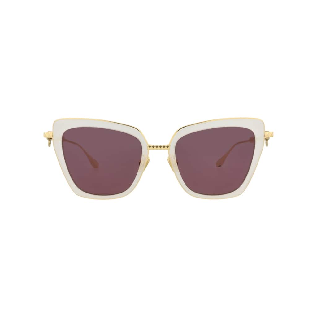 Valentino Cat Eye-Frame Metal/Acetate Sunglasses