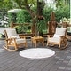 preview thumbnail 1 of 12, Cambridge Casual Carmel 3-piece Teak Outdoor Rocking Chair Set with Cushion Natural Teak/Tan Cushion
