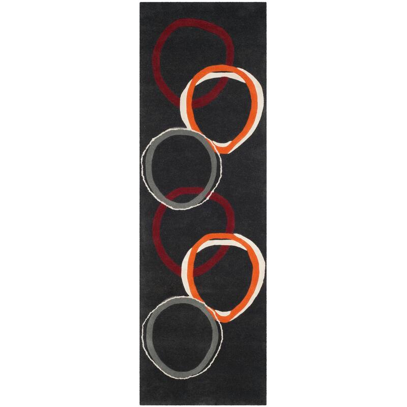 SAFAVIEH Handmade Soho Tiera Circles N.Z. Wool Rug