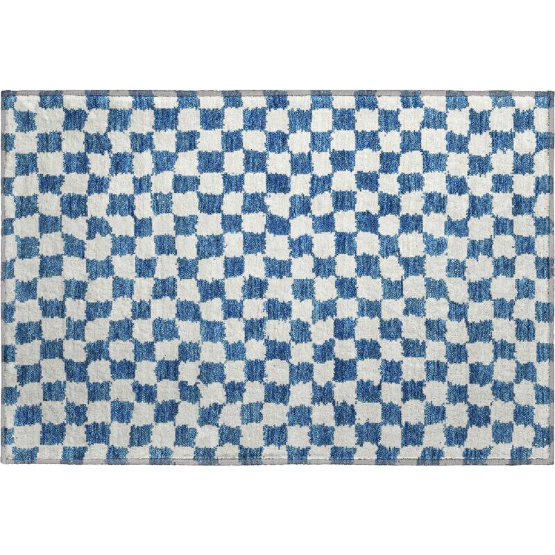 Premium Washable Super Soft Casual Checkered Mayfield Rug