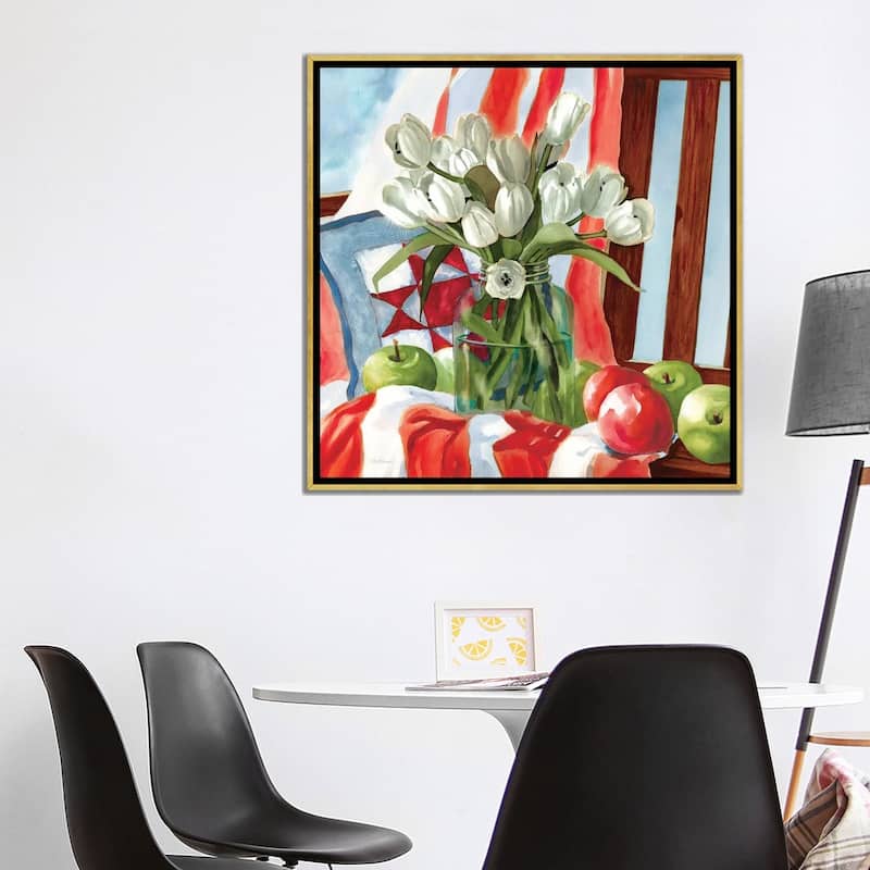 iCanvas "July Tulips" by Carol Robinson Framed Canvas Print