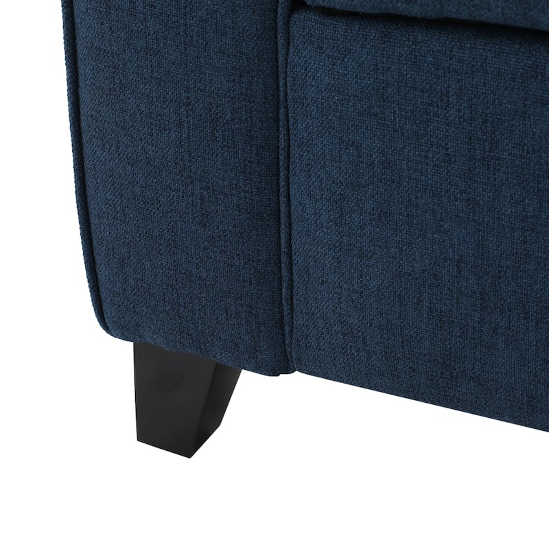 Christopher Knight Home Keiko Contemporary Rolled Arm Fabric Storage Ottoman Bench - 50.00" L x 19.50" W x 20.50" H