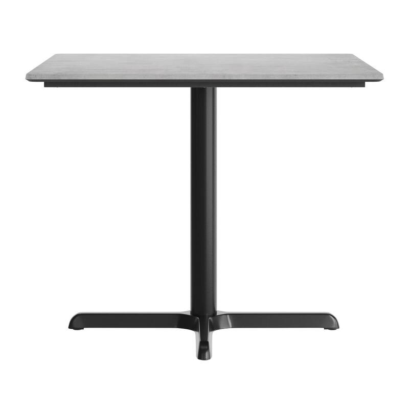 Commercial HPL Tabletop with Table Height Crisscross Base