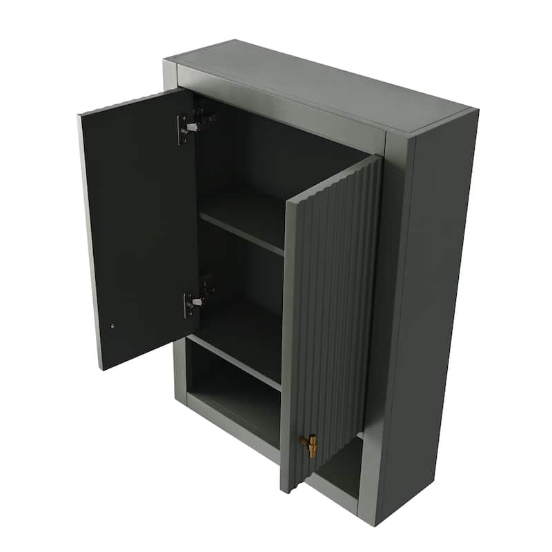 Vanity Art 24 "Wall Mounted Bathroom Storage Cabinet with Soft Close Doors