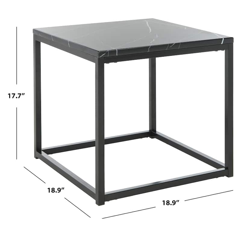 SAFAVIEH Fenne End Table - 18.9" x 18.9" x 17.7" - 19Wx19Dx18H