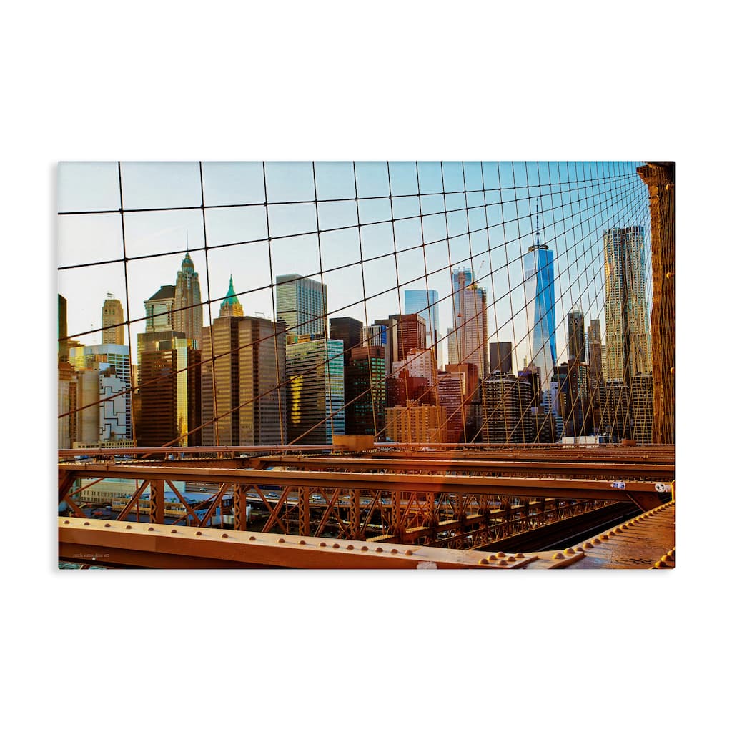 Stupell Cityscape Through Bridge Canvas Wall Art Design By Seven Trees Design