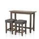 preview thumbnail 14 of 14, Furniture of America Chester Farmhouse Counter Height Dining Set Antique Grey/3-piece set