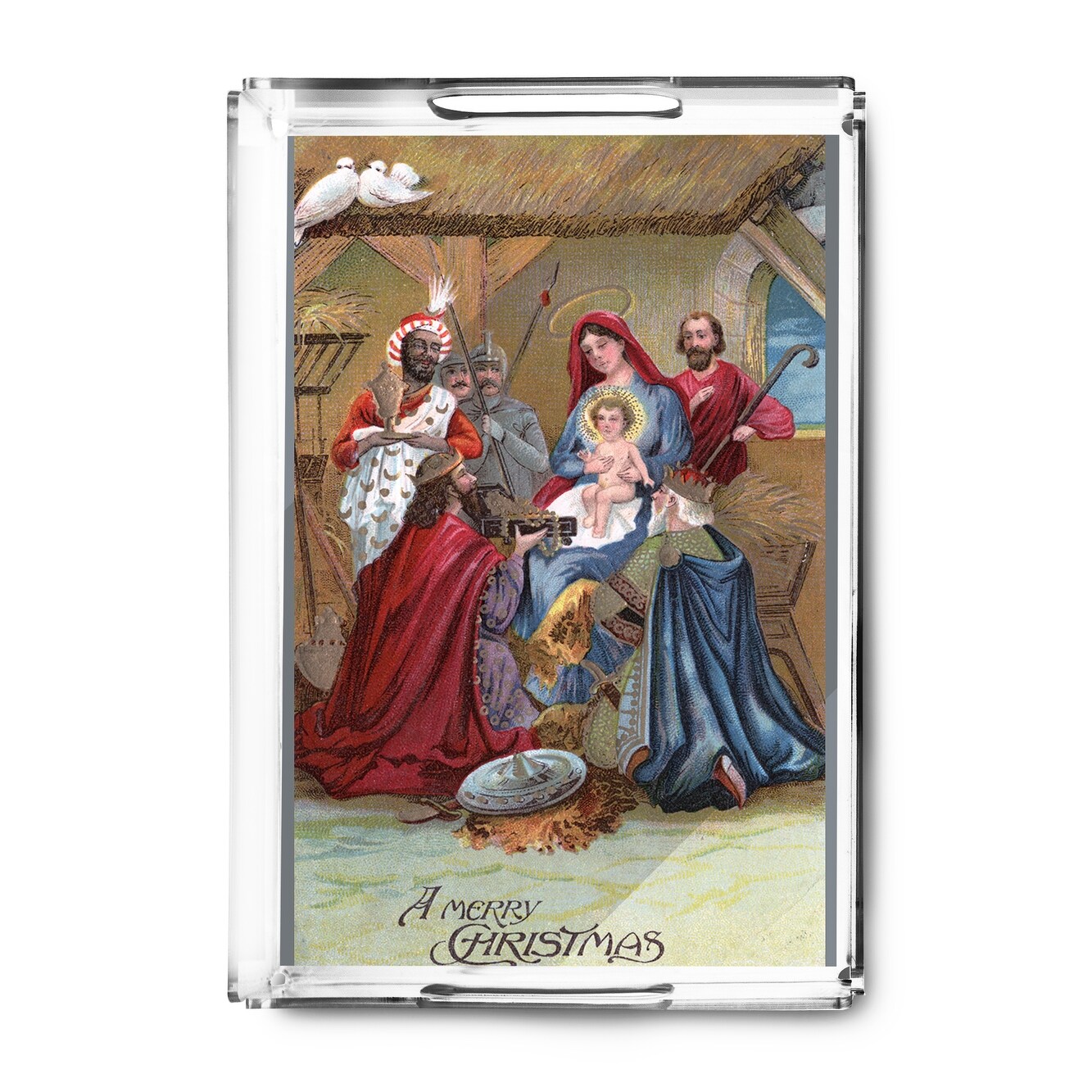 Shop A Merry Christmas Nativity Scene Vintage Holiday Art