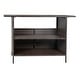 preview thumbnail 22 of 23, Indoor/Outdoor Wicker Rattan Patio Bar Counter Table with Two Shelves